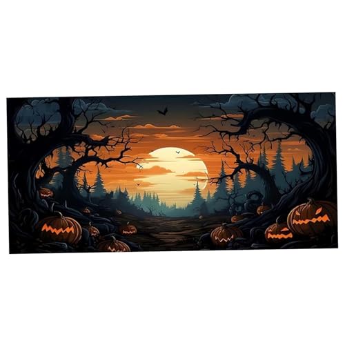 Licsaliwe Halloween Garage Door Banner, Fledermaus -Kürbis -Hintergrund -Türabdeckung, Halloween Garage Wanddekorationen für Urlaub im Freien/8x7ft Licsaliwe Halloween Garage Door Banner, Fledermaus -Kürbis -Hintergrund -Türabdeckung, Halloween Garage Wanddekorationen für Urlaub im Freien/8x7ft von Licsaliwe