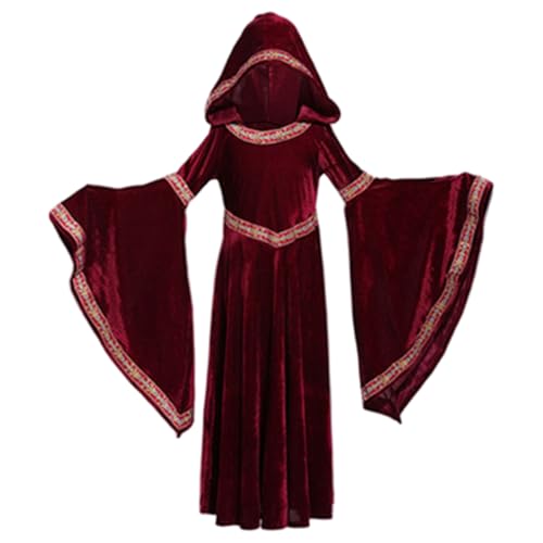 Licsaliwe Halloween Kostüm Damen Mittelalter Damen Rotkäppchen Umhang Retro Hof Vampir Hexe Kostüm für Halloween Party M Licsaliwe Halloween Kostüm Damen Mittelalter Damen Rotkäppchen Umhang Retro Hof Vampir Hexe Kostüm für Halloween Party M von Licsaliwe