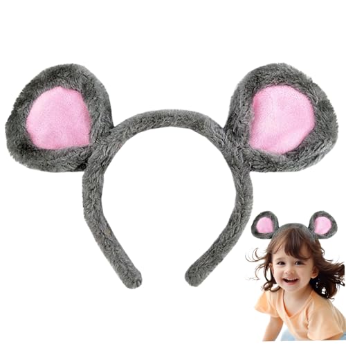 Licsaliwe Mausohren-Stirnband 27, 9 x 20, 3 cm Stoff Nagetier-Stirnband süße und entzückende Mausohren dekoratives graues Kopf-Accessoire für Cosplay Freizeitpark für Jungen und Mädchen Licsaliwe Mausohren-Stirnband 27, 9 x 20, 3 cm Stoff Nagetier-Stirnband süße und entzückende Mausohren dekoratives graues Kopf-Accessoire für Cosplay Freizeitpark für Jungen und Mädchen von Licsaliwe