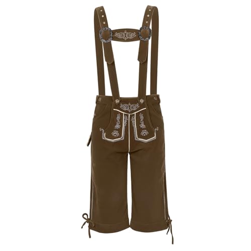 Licsaliwe Oktoberfest Kostüm Herren Bayerisches Kostüm mit exquisiter Stickerei Männliches Bierfest Outfit Set Halloween Kostüme für Erwachsene XL von Licsaliwe