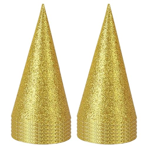 Licsaliwe Partyhut, 12pcs Papierkegel Geburtstag Hüte mit elastischen Saiten, 2, 6 x 4, 1 Zoll Geburtstagsfeier für Partys, Kinderfeiern und Feiertage Licsaliwe Partyhut, 12pcs Papierkegel Geburtstag Hüte mit elastischen Saiten, 2, 6 x 4, 1 Zoll Geburtstagsfeier für Partys, Kinderfeiern und Feiertage von Licsaliwe
