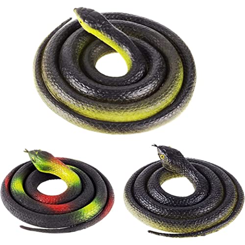 Licsaliwe Realistische Gummischlangenset, 3pcs 7.2 & 31.5 Mamba Schlangen für Gartenvogelschrecken, Halloween -Streich, Partydekoration Licsaliwe Realistische Gummischlangenset, 3pcs 7.2 & 31.5 Mamba Schlangen für Gartenvogelschrecken, Halloween -Streich, Partydekoration von Licsaliwe