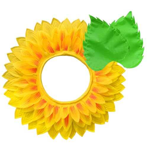 Licsaliwe Sonnenblumen-Kopfschmuck gelber Blumen-Kopfschmuck mit Blatthandschuhen verleihen Sie Ihrem Outfit Sonnenschein Halloween-Kostüm-Accessoire 23 Zoll Licsaliwe Sonnenblumen-Kopfschmuck gelber Blumen-Kopfschmuck mit Blatthandschuhen verleihen Sie Ihrem Outfit Sonnenschein Halloween-Kostüm-Accessoire 23 Zoll von Licsaliwe