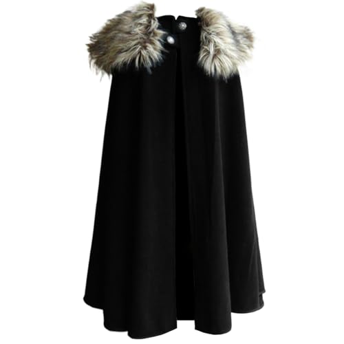 Licsaliwe Wikingerumhang mittelalterlicher Wikingerpelzumhang Herren-Renaissance-Königsrobe Kostüm mit Pelzen für Halloween Cosplay ML Licsaliwe Wikingerumhang mittelalterlicher Wikingerpelzumhang Herren-Renaissance-Königsrobe Kostüm mit Pelzen für Halloween Cosplay ML von Licsaliwe