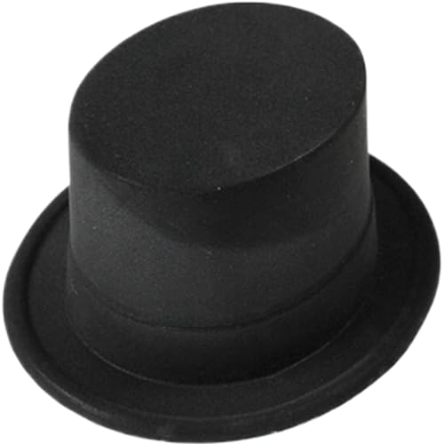Licsaliwe Zylinder 5 Zoll schwarzer Zylinder modischer Zaubererhut Retro-Fedora-Kopfbedeckung für Männer Frauen und Kinder beflockter Partyhut für Rollenspiele Mottopartys Festivals Licsaliwe Zylinder 5 Zoll schwarzer Zylinder modischer Zaubererhut Retro-Fedora-Kopfbedeckung für Männer Frauen und Kinder beflockter Partyhut für Rollenspiele Mottopartys Festivals von Licsaliwe