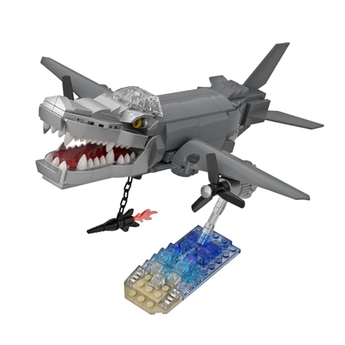 Lidary Bombardiro Crocodilo Blocks | Italian Brainrot Figures Bausteine, Lustige 3D-Sammelfiguren für Büro, Regal & Geschenkidee(Bombardiro Crocodilo) von Lidary