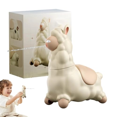 Spuckendes Lama Wasserpistole Kinder | Mini Wasserpistole Lama mit 45° Drehbarem Kopf, Süße Wasserspritzpistole in Alpaka Form für Draußen, Pool & Garten (1 stc) von Lidary