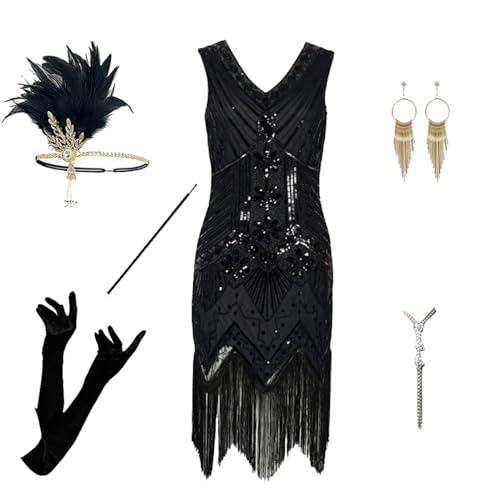 20er Jahre Kostüm Damen, Faschingskostüme Damen mit 20er Jahre Kleid Accessoires, Karneval Kostüm Damen, Flapper Kleid 121er Jahre Mit Pailletten Fransenkleid, Charleston Kleid, Peaky Blinders, Gatsby 20er Jahre Kostüm Damen, Faschingskostüme Damen mit 20er Jahre Kleid Accessoires, Karneval Kostüm Damen, Flapper Kleid 121er Jahre Mit Pailletten Fransenkleid, Charleston Kleid, Peaky Blinders, Gatsby von Lidssacde