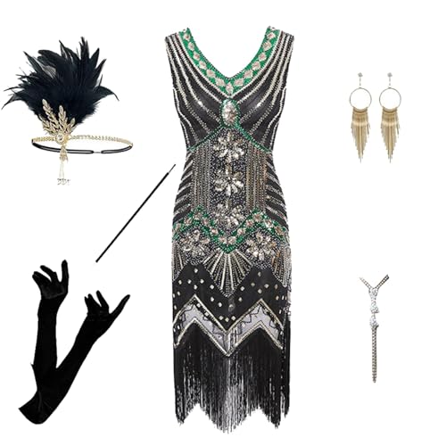 20er Jahre Kostüm Damen, Faschingskostüme Damen mit 20er Jahre Kleid Accessoires, Karneval Kostüm Damen, Flapper Kleid 133er Jahre Mit Pailletten Fransenkleid, Charleston Kleid, Peaky Blinders, Gatsby 20er Jahre Kostüm Damen, Faschingskostüme Damen mit 20er Jahre Kleid Accessoires, Karneval Kostüm Damen, Flapper Kleid 133er Jahre Mit Pailletten Fransenkleid, Charleston Kleid, Peaky Blinders, Gatsby von Lidssacde