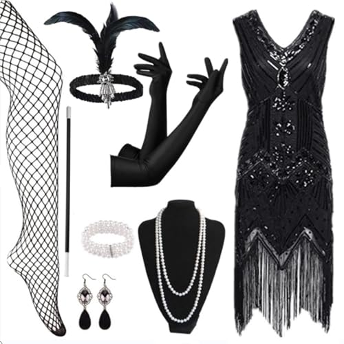 20er Jahre Kostüm Damen, Faschingskostüme Damen mit 20er Jahre Kleid Accessoires, Karneval Kostüm Damen, Flapper Kleid 188er Jahre Mit Pailletten Fransenkleid, Charleston Kleid, Peaky Blinders, Gatsby 20er Jahre Kostüm Damen, Faschingskostüme Damen mit 20er Jahre Kleid Accessoires, Karneval Kostüm Damen, Flapper Kleid 188er Jahre Mit Pailletten Fransenkleid, Charleston Kleid, Peaky Blinders, Gatsby von Lidssacde