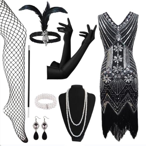 20er Jahre Kostüm Damen, Faschingskostüme Damen mit 20er Jahre Kleid Accessoires, Karneval Kostüm Damen, Flapper Kleid 213er Jahre Mit Pailletten Fransenkleid, Charleston Kleid, Peaky Blinders, Gatsby 20er Jahre Kostüm Damen, Faschingskostüme Damen mit 20er Jahre Kleid Accessoires, Karneval Kostüm Damen, Flapper Kleid 213er Jahre Mit Pailletten Fransenkleid, Charleston Kleid, Peaky Blinders, Gatsby von Lidssacde