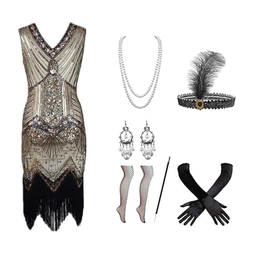 20er Jahre Kostüm Damen, Faschingskostüme Damen mit 20er Jahre Kleid Accessoires, Karneval Kostüm Damen, Flapper Kleid 30er Jahre Mit Pailletten Fransenkleid, Charleston Kleid, Peaky Blinders, Gatsby 20er Jahre Kostüm Damen, Faschingskostüme Damen mit 20er Jahre Kleid Accessoires, Karneval Kostüm Damen, Flapper Kleid 30er Jahre Mit Pailletten Fransenkleid, Charleston Kleid, Peaky Blinders, Gatsby von Lidssacde