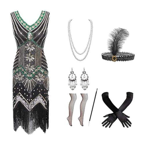 20er Jahre Kostüm Damen, Faschingskostüme Damen mit 20er Jahre Kleid Accessoires, Karneval Kostüm Damen, Flapper Kleid 60er Jahre Mit Pailletten Fransenkleid, Charleston Kleid, Peaky Blinders, Gatsby 20er Jahre Kostüm Damen, Faschingskostüme Damen mit 20er Jahre Kleid Accessoires, Karneval Kostüm Damen, Flapper Kleid 60er Jahre Mit Pailletten Fransenkleid, Charleston Kleid, Peaky Blinders, Gatsby von Lidssacde
