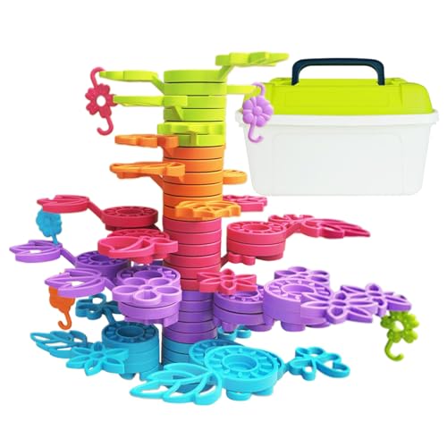 Lieawy Kinder Stapelspielzeug - Stapelbare Bausteine | Lernspiel für ab 3 Jahren Kindergarten Vorschule - Kindergarten Vorschule Geburtstag Weihnachten Geschenk von Lieawy