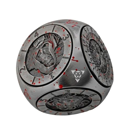 Lieawy Rollenspiel Würfel,Polyedrisches Metallisches Würfelset Mit Magnetischer Box - Tragbare Gesellschaftsspiele Zubehör Für Unterhaltung Wettbewerb Freizeit Home Bar Nutzung von Lieawy