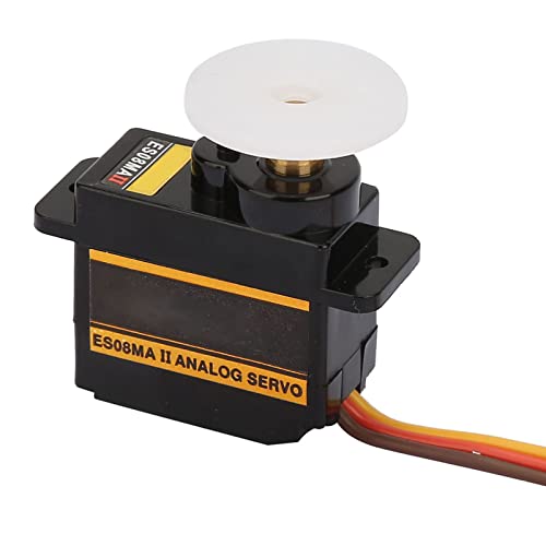 ES08MAII Servomotor-Set, Analoges Servo, Metallgetriebe, Metallgetriebe-Servo-Kit, Metallgetriebe, Hochgeschwindigkeits-Servo, Analoges Getriebe für EMAX ES08MA II, 12 G/1,8 ES08MAII Servomotor-Set, Analoges Servo, Metallgetriebe, Metallgetriebe-Servo-Kit, Metallgetriebe, Hochgeschwindigkeits-Servo, Analoges Getriebe für EMAX ES08MA II, 12 G/1,8 von LiebeWH