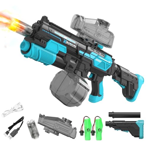 Elektrische Wasserpistole für Erwachsene und Kinder, M416 Elektrische Ausbruch Wasserpistole mit Licht & 1220ml Großer Kapazität Tank, Automatisch/Manuell 2 Modi, für Schwimmbad Party Strand Spielzeug von Lieberwell