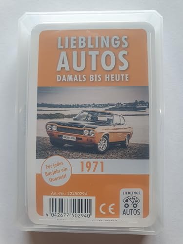 Lieblings Autos Auto Quartett 1971 Baujahr Geburtsjahr 54. Geburtstag Geschenk Spielkarten Neu Lieblings Autos Auto Quartett 1971 Baujahr Geburtsjahr 54. Geburtstag Geschenk Spielkarten Neu von Lieblings Autos
