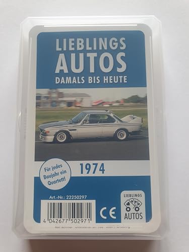 Lieblings Autos Auto Quartett 1974 Baujahr Geburtsjahr 51. Geburtstag Geschenk Spielkarten Neu von Lieblings Autos