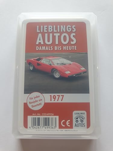 Lieblings Autos Auto Quartett 1977 Baujahr Geburtsjahr 48. Geburtstag Geschenk Spielkarten Neu von Lieblings Autos