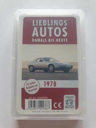 Lieblings Autos Auto Quartett 1978 Baujahr Geburtsjahr 47. Geburtstag Geschenk Spielkarten Neu von Lieblings Autos