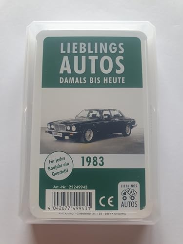 Lieblings Autos Auto Quartett 1983 Baujahr Geburtsjahr 42. Geburtstag Geschenk Spielkarten Neu von Lieblings Autos