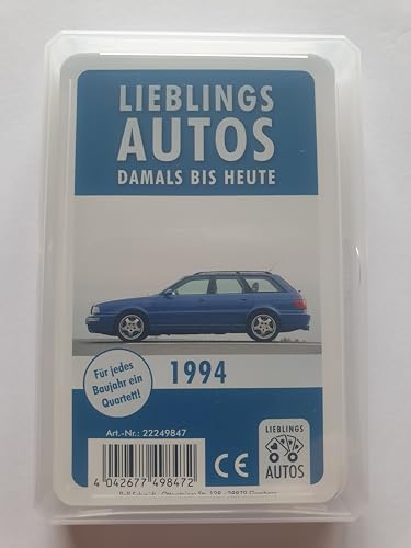 Lieblings Autos Auto Quartett 1994 Baujahr Geburtsjahr 31. Geburtstag Geschenk Spielkarten Neu von Lieblings Autos