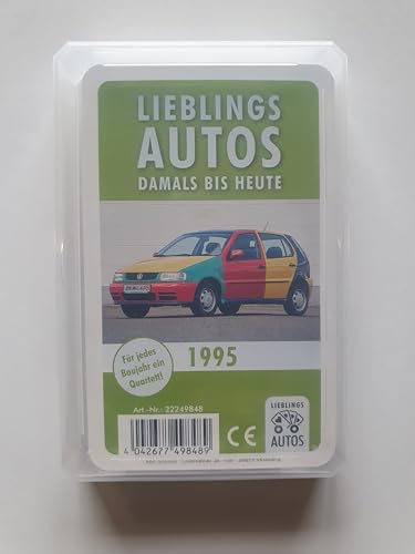 Lieblings Autos Auto Quartett 1995 Baujahr Geburtsjahr 30. Geburtstag Geschenk Spielkarten Neu von Lieblings Autos