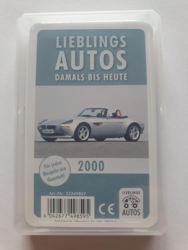 Lieblings Autos Auto Quartett 2000 Baujahr Geburtsjahr 25. Geburtstag Geschenk Spielkarten Neu von Lieblings Autos
