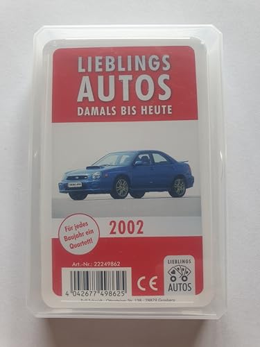 Lieblings Autos Auto Quartett 2002 Baujahr Geburtsjahr 23. Geburtstag Geschenk Spielkarten Neu von Lieblings Autos