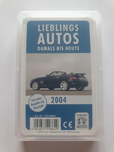 Lieblings Autos Auto Quartett 2004 Baujahr Geburtsjahr 21. Geburtstag Geschenk Spielkarten Neu von Lieblings Autos