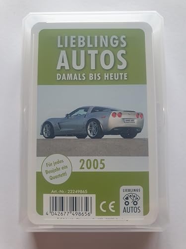 Lieblings Autos Auto Quartett 2005 Baujahr Geburtsjahr 20. Geburtstag Geschenk Spielkarten Neu von Lieblings Autos