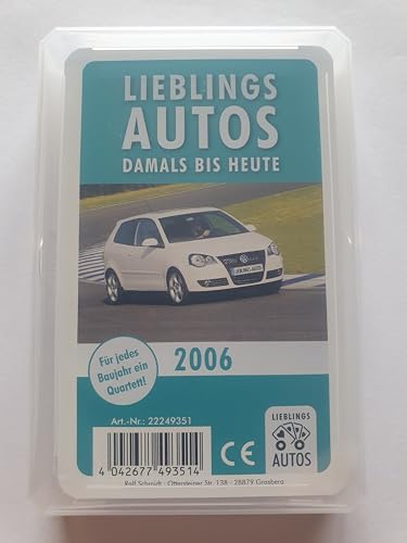 Lieblings Autos Auto Quartett 2006 Baujahr Geburtsjahr 19. Geburtstag Geschenk Spielkarten Neu von Lieblings Autos