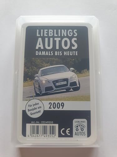 Lieblings Autos Auto Quartett 2009 Baujahr Geburtsjahr 16. Geburtstag Geschenk Spielkarten Neu von Lieblings Autos