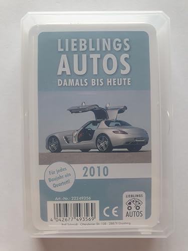 Lieblings Autos Auto Quartett 2010 Baujahr Geburtsjahr 15. Geburtstag Geschenk Spielkarten Neu von Lieblings Autos