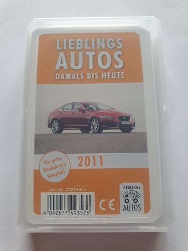 Lieblings Autos Auto Quartett 2011 Baujahr Geburtsjahr 14. Geburtstag Geschenk Spielkarten Neu von Lieblings Autos