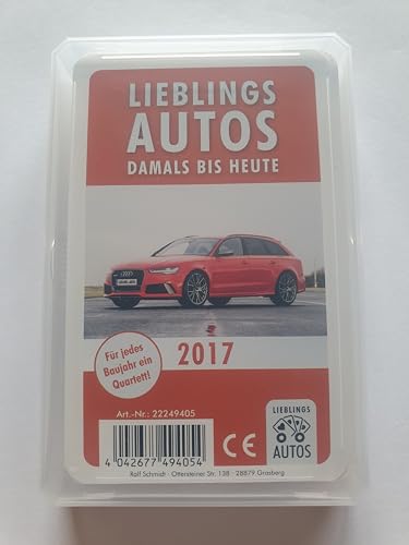 Lieblings Autos Auto Quartett 2017 Baujahr Geburtsjahr 8. Geburtstag Geschenk Spielkarten Neu von Lieblings Autos