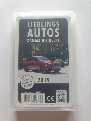 Lieblings Autos Auto Quartett 2019 Baujahr Geburtsjahr 6. Geburtstag Geschenk Spielkarten Neu von Lieblings Autos