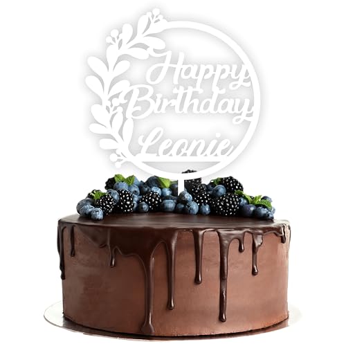 Acryl Cake Topper mit Wunschtext zum Geburtstag | Happy Birthday | personalisiert mit Wunschnamen | Tortenstecker Kuchendeko | weiß | Kuchendekoration und Tortenschmuck Made in Germany Acryl Cake Topper mit Wunschtext zum Geburtstag | Happy Birthday | personalisiert mit Wunschnamen | Tortenstecker Kuchendeko | weiß | Kuchendekoration und Tortenschmuck Made in Germany von Lieblingsmensch