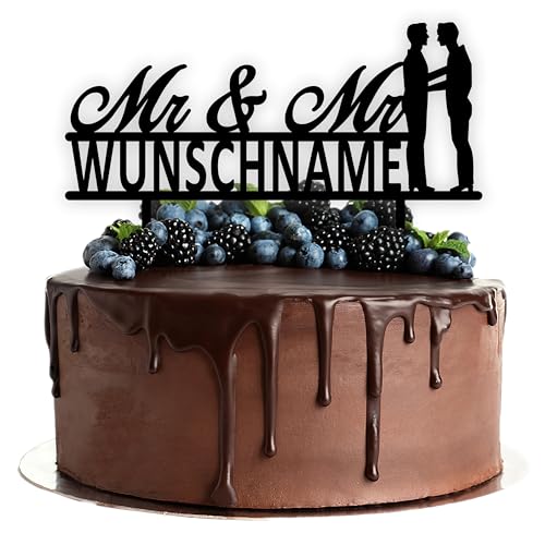 Acryl Cake Topper mit Wunschtext zur Hochzeit | Mr. & Mr. | personalisiert mit Wunschnamen | Tortenstecker Kuchendeko | schwarz | Kuchendekoration und Tortenschmuck 100% Made in Germany Acryl Cake Topper mit Wunschtext zur Hochzeit | Mr. & Mr. | personalisiert mit Wunschnamen | Tortenstecker Kuchendeko | schwarz | Kuchendekoration und Tortenschmuck 100% Made in Germany von Lieblingsmensch
