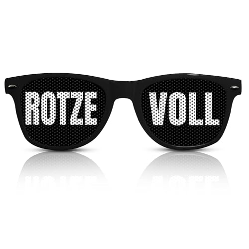 Lieblingsmensch ROTZE VOLL Partybrille mit Lochfolie – Lustige Sonnenbrille für Festival, JGA, Saufen, Mallorca, Feiern – Spaßbrille für Männer und Frauen Lieblingsmensch ROTZE VOLL Partybrille mit Lochfolie – Lustige Sonnenbrille für Festival, JGA, Saufen, Mallorca, Feiern – Spaßbrille für Männer und Frauen von Lieblingsmensch