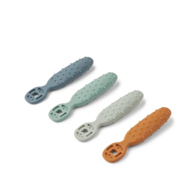 LIEWOOD Esslernlöffel Caelia 4er-Pack Whale blue multi mix von Liewood