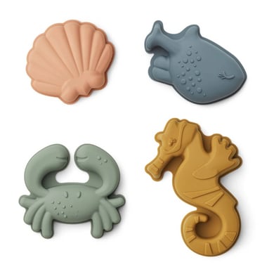 LIEWOOD Sandförmchen Sand Moulds 4er Pack Sea creatures von Liewood