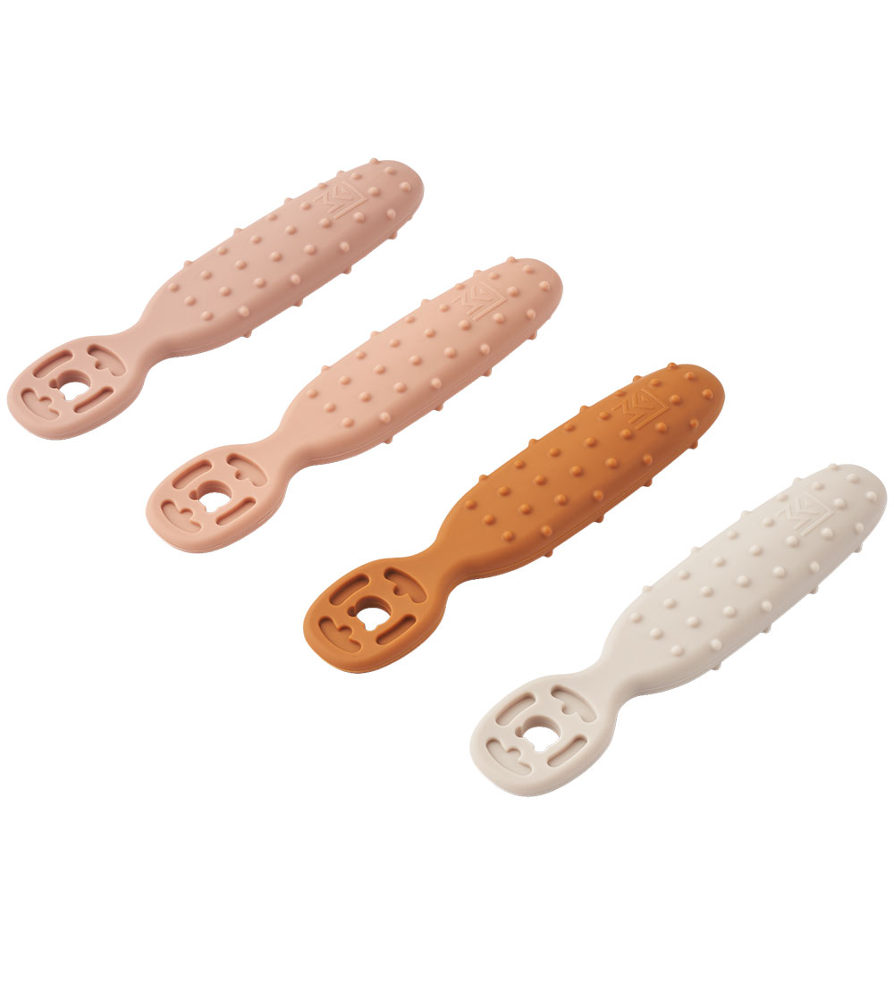 Liewood Babylöffel - Silikon - 4er-Pack - Caelia - Pale Toskana  - Liewood - One Size - Kinderbesteck von Liewood
