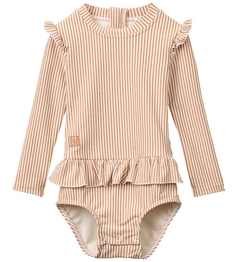Liewood Badeanzug - Sille Baby - Y/D Stripe Pale Toskana/Creme d - Liewood - 2 Jahre (92) - Bademode von Liewood