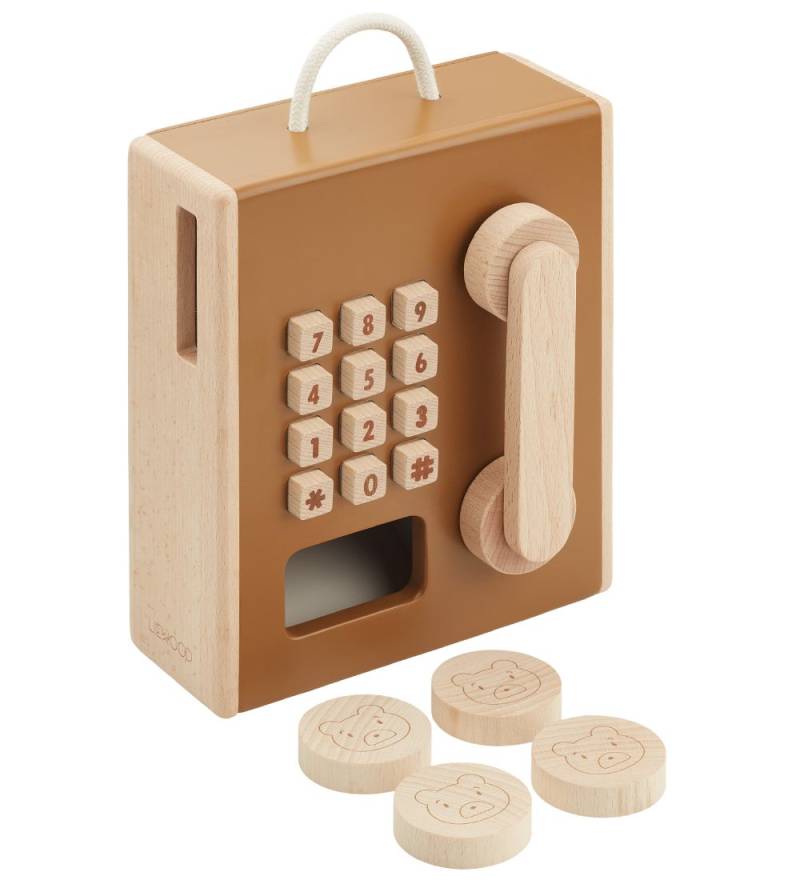 Liewood Holzspielzeug - Telefon - Rufus - Golden Caramel Multi M - Liewood - One Size - Telefone Liewood Holzspielzeug - Telefon - Rufus - Golden Caramel Multi M - Liewood - One Size - Telefone von Liewood