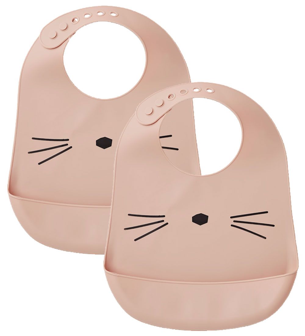 Liewood Lätzchen - 2er-Pack - Silikon - Tilda - Pink m. Katze - Liewood - One Size - Lätzchen Liewood Lätzchen - 2er-Pack - Silikon - Tilda - Pink m. Katze - Liewood - One Size - Lätzchen von Liewood