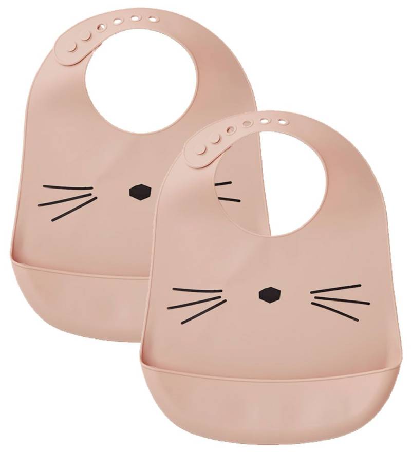 Liewood Lätzchen - 2er-Pack - Silikon - Tilda - Pink m. Katze - Liewood - One Size - Lätzchen Liewood Lätzchen - 2er-Pack - Silikon - Tilda - Pink m. Katze - Liewood - One Size - Lätzchen von Liewood