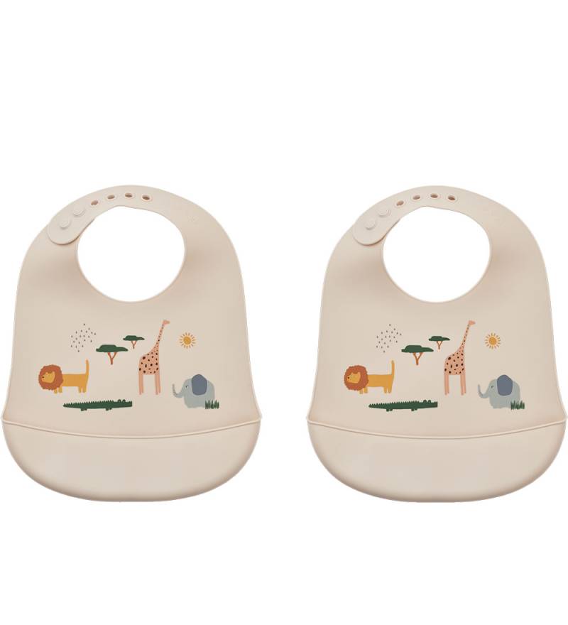 Liewood Lätzchen - 2er-Pack - Silikon - Tilda - Safari Sandy Mix - Liewood - One Size - Lätzchen Liewood Lätzchen - 2er-Pack - Silikon - Tilda - Safari Sandy Mix - Liewood - One Size - Lätzchen von Liewood