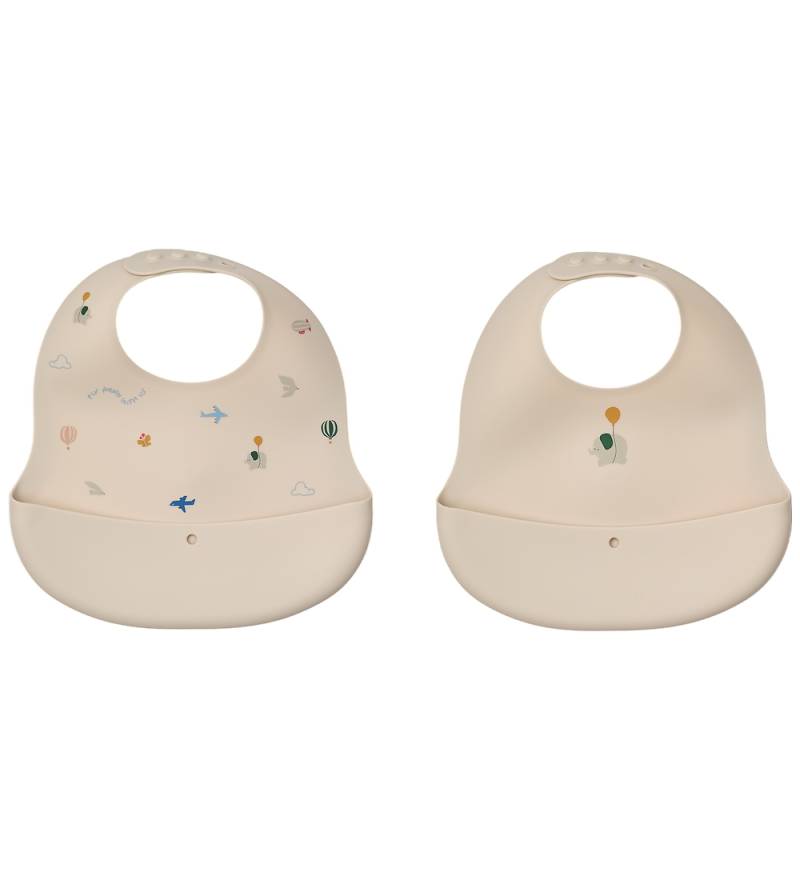 Liewood Lätzchen - Silikon - 2er-Pack - Ember - Flying/Sandy - Liewood - One Size - Lätzchen Liewood Lätzchen - Silikon - 2er-Pack - Ember - Flying/Sandy - Liewood - One Size - Lätzchen von Liewood